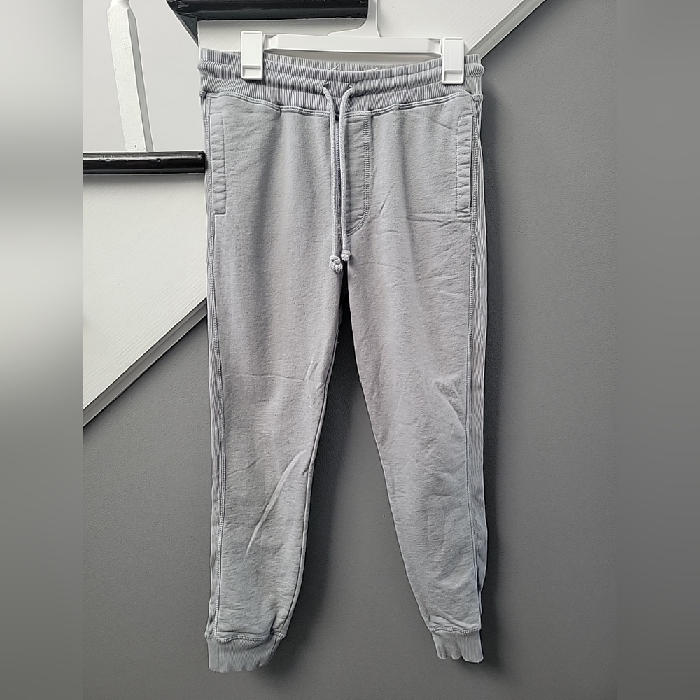 Free Planet S Organic Cotton Blend Grey Elastic Waist Taper Jogger Sweats Pants